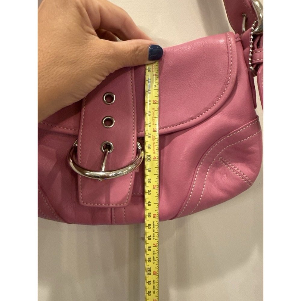 Coach Vintage SMALL 9247 Pink Soho Y2K Leather Shoulder Bag - Picture 11 of 16